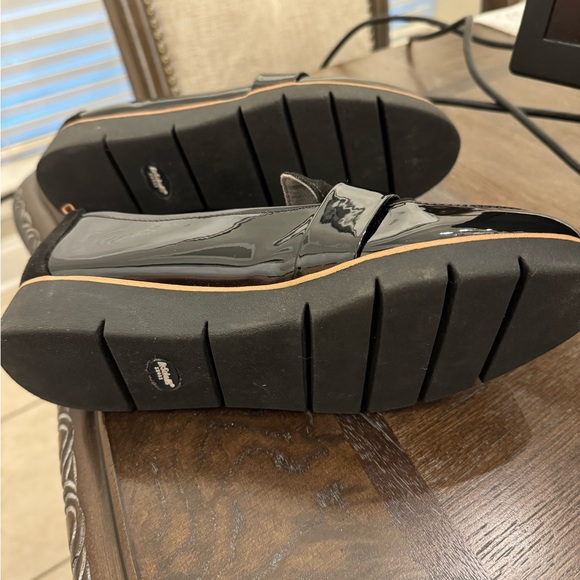 Dr. Scholl’s Watson Black Loafer Size 7.5 M Wedge Heel - Picture 4 of 7